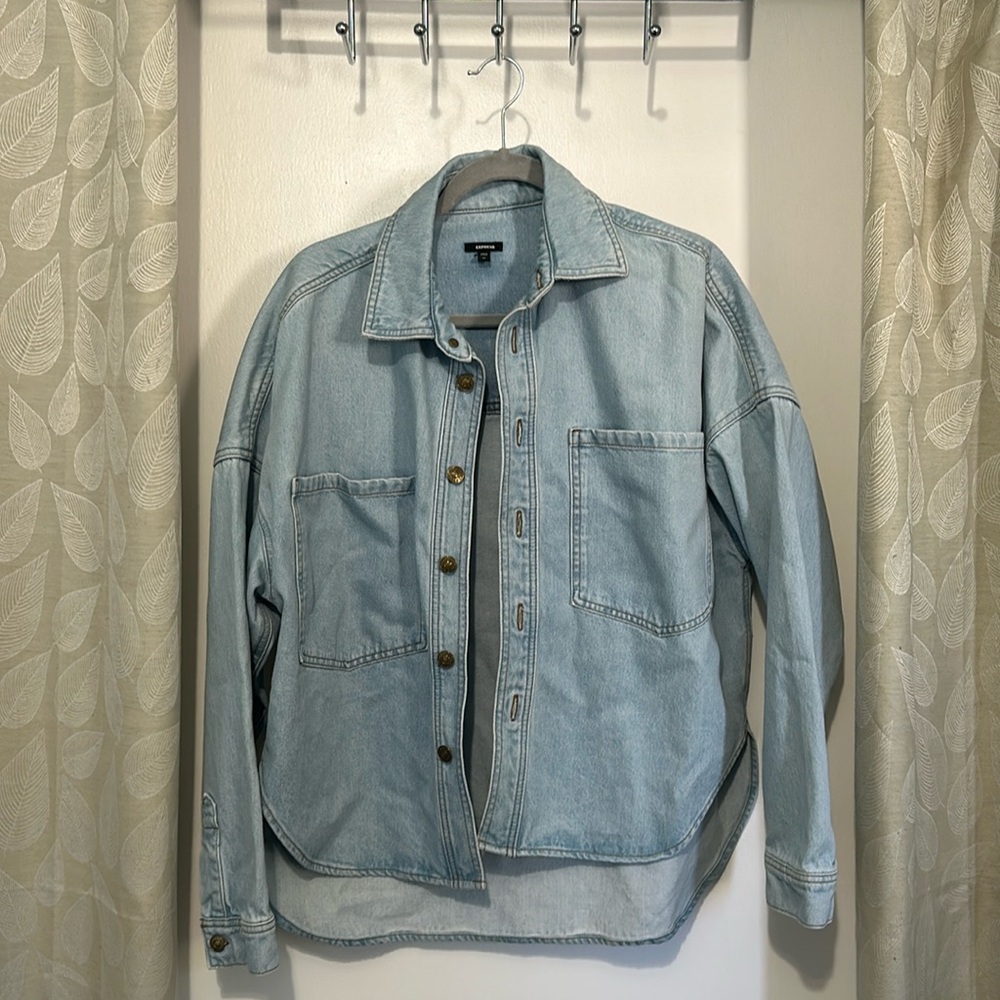 Express Oversized Denim Jacket Size XS